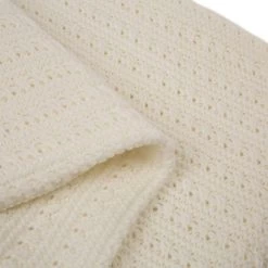 Outlet 🌟 Glitzhome® Knitted Acrylic White Throw Blanket 🔔 -Glitzhome Sales D231923S 6
