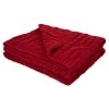 Wholesale ✔️ Glitzhome® Knitted Polyester Red Throw Blanket 💯 -Glitzhome Sales D231925S 1