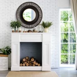 Coupon π Glitzhome® 35" Vintage Industrial Metal Round Wall Mirror β 9 Coupon π Glitzhome® 35" Vintage Industrial Metal Round Wall Mirror β -Glitzhome Sales D236668S 7