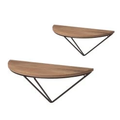 Brand new 😉 Glitzhome® Farmhouse Metal & Wooden Triangle Floating Shelf Set 😉
