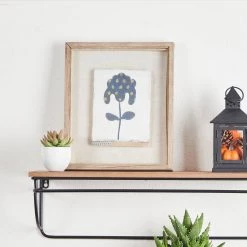 Promo 🔥 Glitzhome® Farmhouse Metal & Wooden Floating Shelf Set ⌛ -Glitzhome Sales D238289S 4