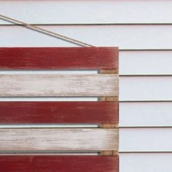 Deals 🎉 Glitzhome® Wooden American Flag Hanging Wall Decor 💯 -Glitzhome Sales D238301S 5