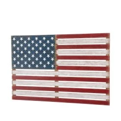 Deals 🎉 Glitzhome® Wooden American Flag Hanging Wall Decor 💯 -Glitzhome Sales D238301S 7