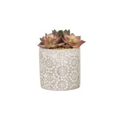 Hot Sale ✔️ Glitzhome® Succulent Trio in Cement Pots 🎁 -Glitzhome Sales D238305S 5