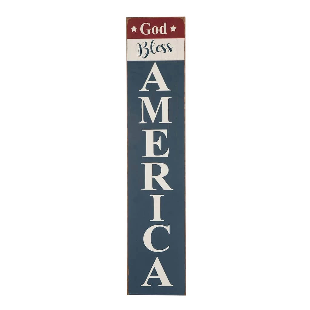 Best Pirce π Glitzhome® Wooden God Bless America Hanging Sign π 3 Best Pirce π Glitzhome® Wooden God Bless America Hanging Sign π