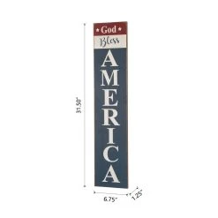 Best Pirce π Glitzhome® Wooden God Bless America Hanging Sign π 17 Best Pirce π Glitzhome® Wooden God Bless America Hanging Sign π -Glitzhome Sales D238307S 8