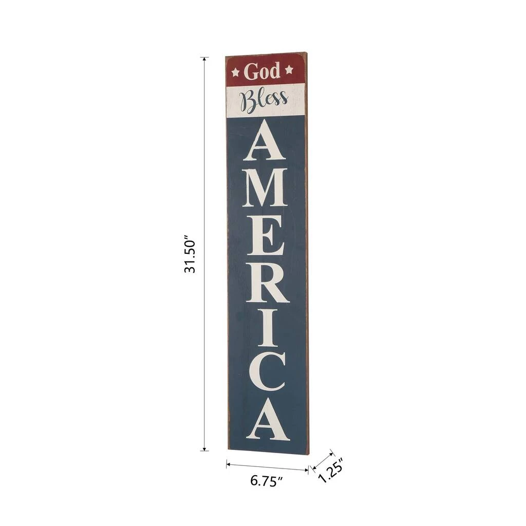 Best Pirce π Glitzhome® Wooden God Bless America Hanging Sign π 10 Best Pirce π Glitzhome® Wooden God Bless America Hanging Sign π - Image 8