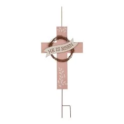 Best deal ⌛ Glitzhome® 32" Easter He is Risen Yard Stake ❤️