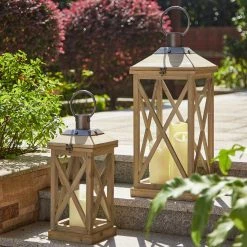 Coupon ๐งจ Glitzhome® Brown Wooden Modern Farmhouse Lantern Set ๐ 13 Coupon ๐งจ Glitzhome® Brown Wooden Modern Farmhouse Lantern Set ๐ -Glitzhome Sales D238324S 4