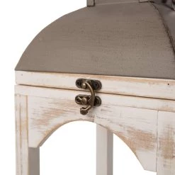 Flash Sale 😍 Glitzhome® White Wooden Modern Farmhouse Lantern Set 🎁 -Glitzhome Sales D238325S 6