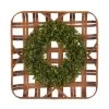 Best reviews of ✔️ Glitzhome® 24'' Bamboo Basket with Boxwood Wreath 👏 -Glitzhome Sales D238334S 1