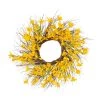Coupon 😉 Glitzhome® 24'' Winter Jasmine Wreath 💯 -Glitzhome Sales D238339S 1