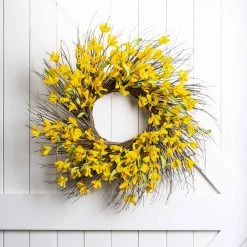 Coupon 😉 Glitzhome® 24'' Winter Jasmine Wreath 💯 -Glitzhome Sales D238339S 3