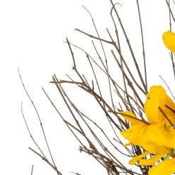 Coupon 😉 Glitzhome® 24'' Winter Jasmine Wreath 💯 -Glitzhome Sales D238339S 7