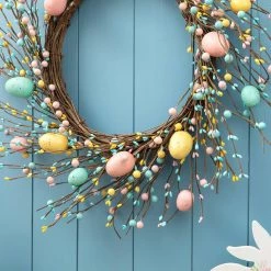 Deals π Glitzhome® 22" Pastel Easter Egg Wreath π 14 Deals π Glitzhome® 22" Pastel Easter Egg Wreath π -Glitzhome Sales D238340S 5