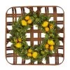 New 🔔 Glitzhome® 24'' Bamboo Tobacco Basket with Lemon Wreath 😉 -Glitzhome Sales D238352S 1