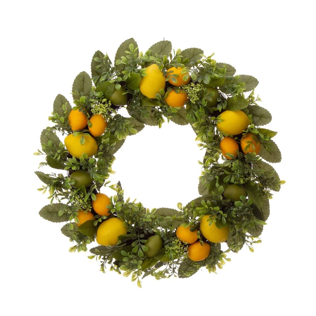 Hot Sale π Glitzhome® 22'' Wooden Window Frame with Lemon Wreath π 7 Hot Sale π Glitzhome® 22'' Wooden Window Frame with Lemon Wreath π - Image 5