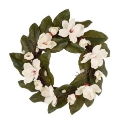 Best reviews of 💯 Glitzhome® 24'' Magnolia Wreath ❤️