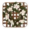 Promo 👍 Glitzhome® 24" Magnolia Wreath on Bamboo Tobacco Basket ⭐ -Glitzhome Sales D238356S 1