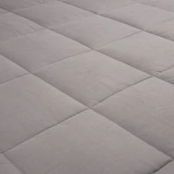 Brand new 😀 Glitzhome® Gray Cotton Shell Quilted Weighted Blanket with Polyester Filling 💯 -Glitzhome Sales D238360S 5