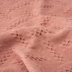 Best deal 🛒 Glitzhome® Coral Pink Grid Cotton Woven Throw 🛒 -Glitzhome Sales D238364S 8