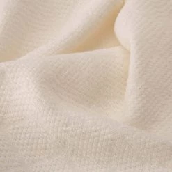 Buy 👏 Glitzhome® White Geometry Cotton Woven Throw 😉 -Glitzhome Sales D238365S 5