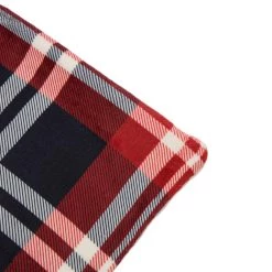 Hot Sale 🥰 Glitzhome® Polar Fleece Red & Blue Plaid Reversible Duvet Cover 💯 -Glitzhome Sales D238368S 3