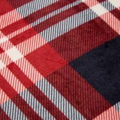 Hot Sale 🥰 Glitzhome® Polar Fleece Red & Blue Plaid Reversible Duvet Cover 💯 -Glitzhome Sales D238368S 6