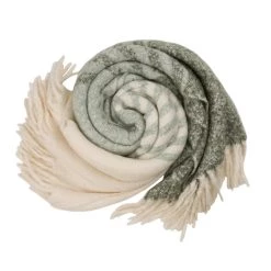 Best Sale π Glitzhome® Woven Acrylic Green Striped Throw π 11 Best Sale π Glitzhome® Woven Acrylic Green Striped Throw π -Glitzhome Sales D238369S 3