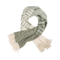 Best Sale π Glitzhome® Woven Acrylic Green Striped Throw π 12 Best Sale π Glitzhome® Woven Acrylic Green Striped Throw π -Glitzhome Sales D238369S 4