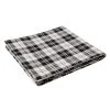 Promo ❤️ Glitzhome® Polar Fleece Black & White Plaid Reversible Duvet Cover 👏 -Glitzhome Sales D238370S 1