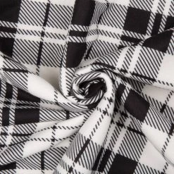 Promo ❤️ Glitzhome® Polar Fleece Black & White Plaid Reversible Duvet Cover 👏 -Glitzhome Sales D238370S 7