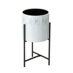 Best reviews of 🧨 Glitzhome® Whitewashed Metal Plant Stand Set 😍 -Glitzhome Sales D238379S 4