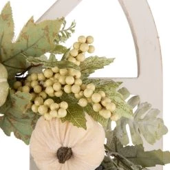 Cheapest 🎉 Glitzhome® 36" Wooden Arch Window Frame with Pumpkin Wreath ✨ -Glitzhome Sales D250300S 5