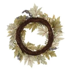 Hot Sale 🎉 Glitzhome® 22" Green Leaf Wreath with Pumpkin & Berry Accents 😉 14 Hot Sale 🎉 Glitzhome® 22" Green Leaf Wreath with Pumpkin & Berry Accents 😉 -Glitzhome Sales D250301S 6