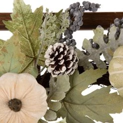 Flash Sale 🛒 Glitzhome® 28" Wooden Window Frame with Pumpkin Wreath 🥰 -Glitzhome Sales D250303S 6