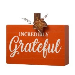 Discount ✔️ GlitzHome® Fall Wooden Pumpkin Tabletop Sign Set 🌟 -Glitzhome Sales D250305S 3