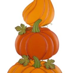 Promo 😍 42" GlitzHome® 3-in-1 Metal Pumpkin Yard Stake 🤩 -Glitzhome Sales D250312S 3