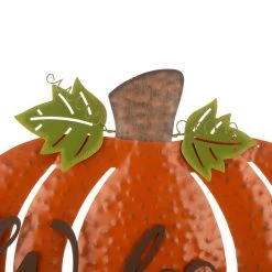 Wholesale 😉 Glitzhome® Metal Welcome Pumpkin Yard Stake 🎁 -Glitzhome Sales D250320S 5
