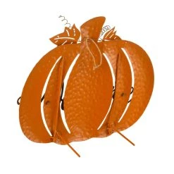 Wholesale 😉 Glitzhome® Metal Welcome Pumpkin Yard Stake 🎁 -Glitzhome Sales D250320S 8