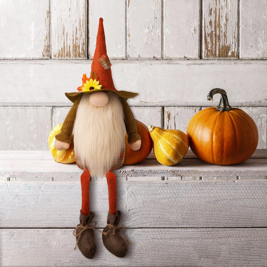 Hot Sale π― Glitzhome® 24" Fall Fabric Gnome Shelf Sitter Accent π 4 Hot Sale π― Glitzhome® 24" Fall Fabric Gnome Shelf Sitter Accent π - Image 2
