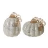 Top 10 💯 Glitzhome® Gray Marble Glass Pumpkin Set 💯 -Glitzhome Sales D250328S 1