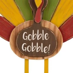 Cheap 👏 Glitzhome® 2ft. 👪 Thanksgiving Wooden Turkey Standing Décor 👏 -Glitzhome Sales D250333S 4