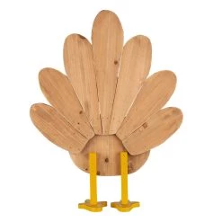 Cheap 👏 Glitzhome® 2ft. 👪 Thanksgiving Wooden Turkey Standing Décor 👏 -Glitzhome Sales D250333S 5