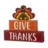 Best deal 😀 Glitzhome® 12" Pre-Lit 👪 Thanksgiving Wooden Turkey Table Décor LED Lights 🔥