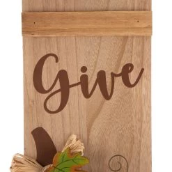 Outlet 🥰 Glitzhome® 3.5ft. 👪 Thanksgiving Wooden Pumpkin Porch Sign 🛒 -Glitzhome Sales D250335S 4