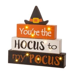 Top 10 βοΈ Glitzhome® 12" π Halloween Wooden Lighted Word Block Table Décor π₯°