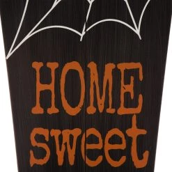 Budget ⭐ Glitzhome® 3.5ft. 💀 Halloween Wooden Coffin Porch Leaning Décor 🤩 -Glitzhome Sales D250345S 4