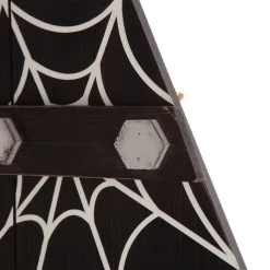 Budget ⭐ Glitzhome® 3.5ft. 💀 Halloween Wooden Coffin Porch Leaning Décor 🤩 -Glitzhome Sales D250345S 7