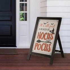 Discount 🥰 Glitzhome® 🧛 Halloween Wooden Sanding Easel Sign Décor ✨ -Glitzhome Sales D250346S 2